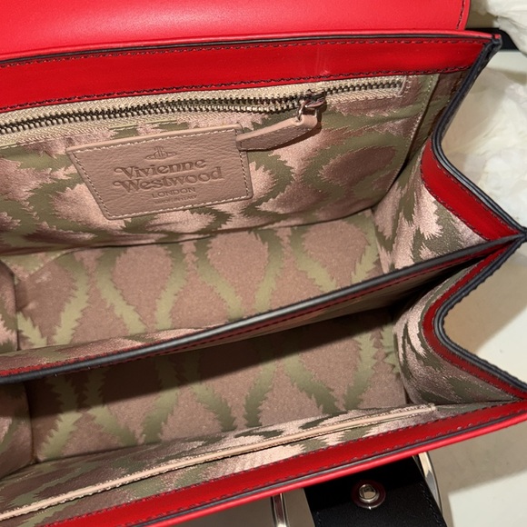 Vivienne Westwood NWT ALEX BAG LARGE BLUE-RED - Picture 10 of 15